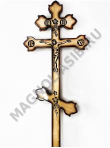 Крест деревянный Тюльпан-распятие 220*66 С