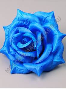 Роза шелк 5сл 14 см(бел син крас роз желт бел-роз фиол микс)