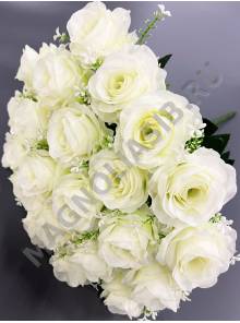 Букет роз голландских 24гр 44см (бел борд роз)