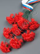Гвоздика одиночная 35 см (жел бел крас мал син сирен фиол бел-крас)