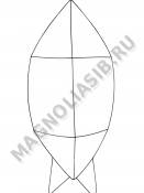 Каркас мет. Капля с 3 перемыч (провл 3,5 мм) 110/125 см ширина 55 см