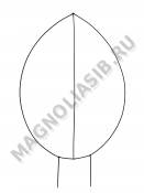 Каркас мет. Овал с верт. перемычкой (пров.3мм) выс.85/100см ш.55см