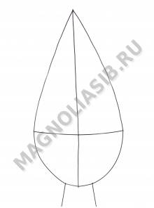 Каркас мет. Елочка (пров.3,5мм) выс.105/120см ш.60см