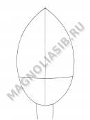 Каркас мет. Овал с 2-мя перемыч. (пров.3,5мм) выс.105/120см ш.60см