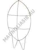 Каркас мет. решетка обьемная выс 90/115 шир 55см (пров 3,0-3,5мм)