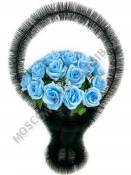 Корзина с розами Конфетти выс.75/85см шир. 50см