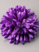 Хризантема кудрявая атлас 6сл 15см (бел крас голуб желт фиол роз)