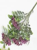 Ветка соцветий гиоцинта 40см пластик (бел гол фиол св-сирен)