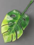 Москва***Добавка лист монстеры для декора пластмас. 9/13см