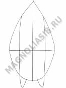 Каркас мет. Капля с 4-мя перемыч. (пров.3,5мм) выс.120/130см ш.70см