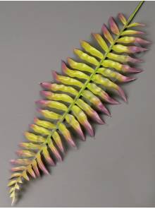 Лист папоротника лесного пластм с сиреневыми кончиками 30/47см