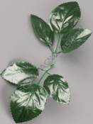 Лист розы шёлк 6 листьев 21см